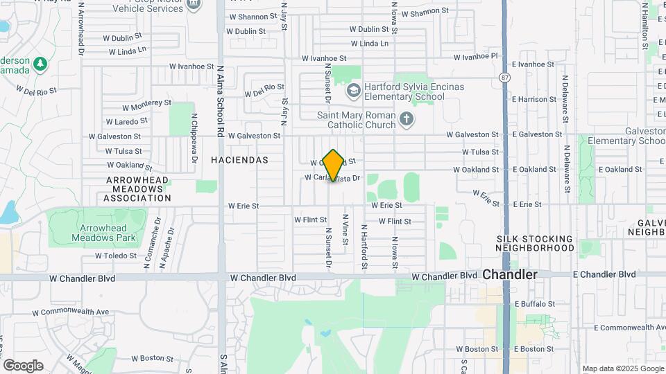 481 N Sunset Dr Map and Location Details