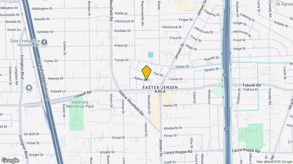 2530 Aldon St Map and Location Details