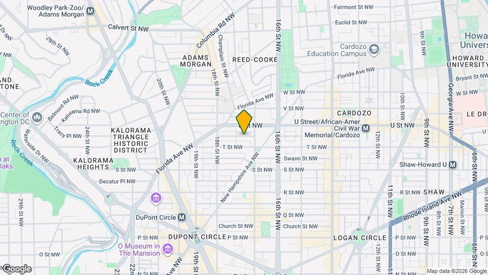1722 Willard St NW Mapa y Detalles de la Ubicación