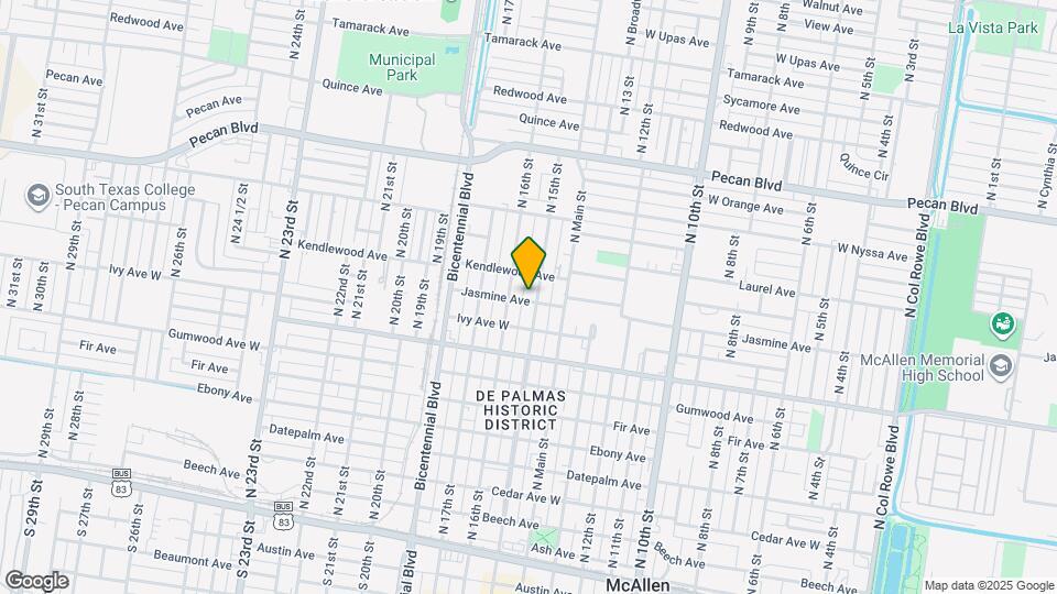 1001 N 15th St Map and Location Details