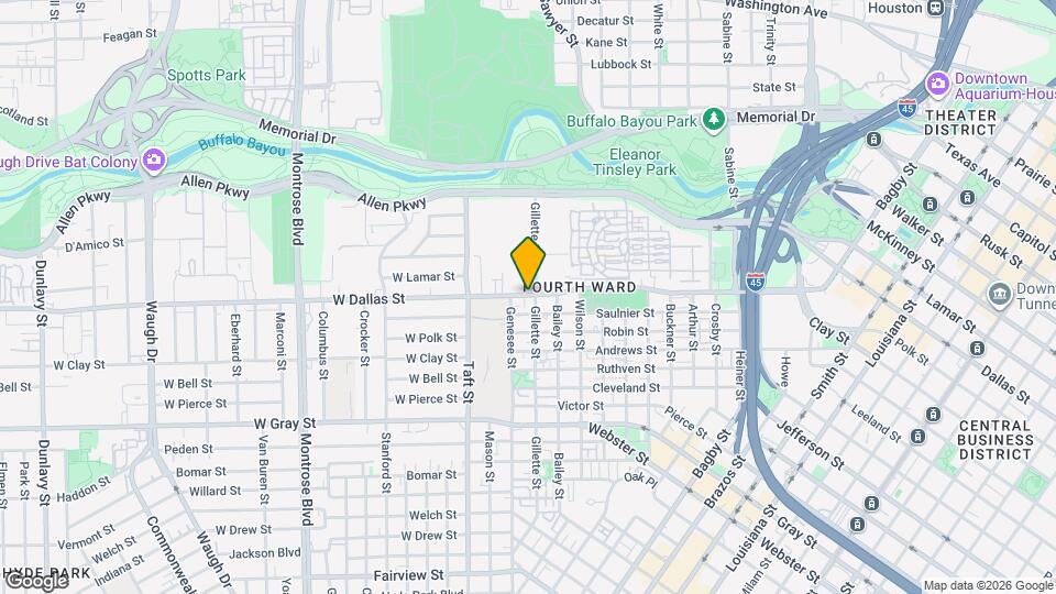 1605 W Dallas St Map and Location Details