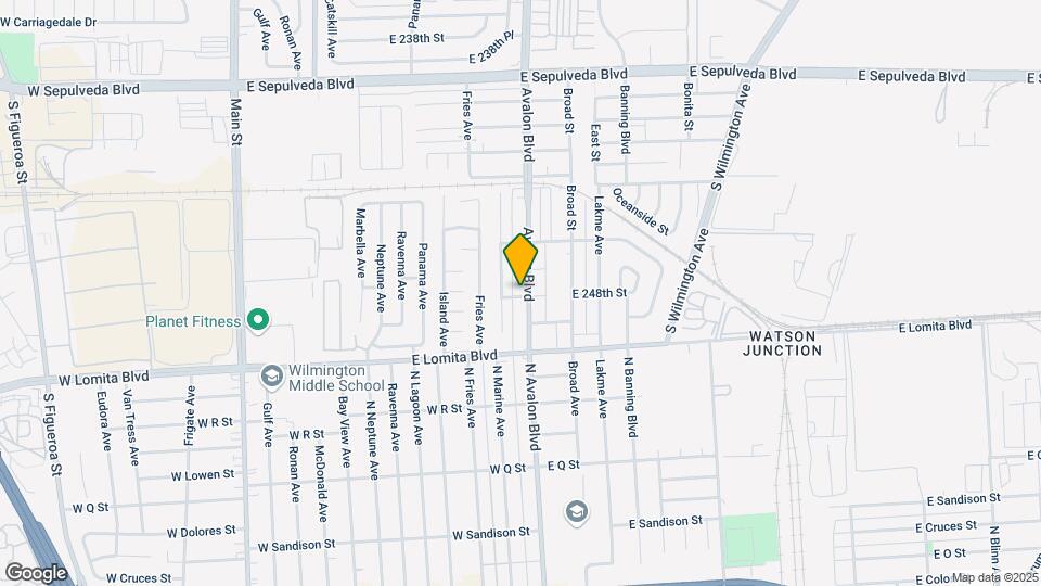 24719 S Avalon Blvd Mapa y Detalles de la Ubicación