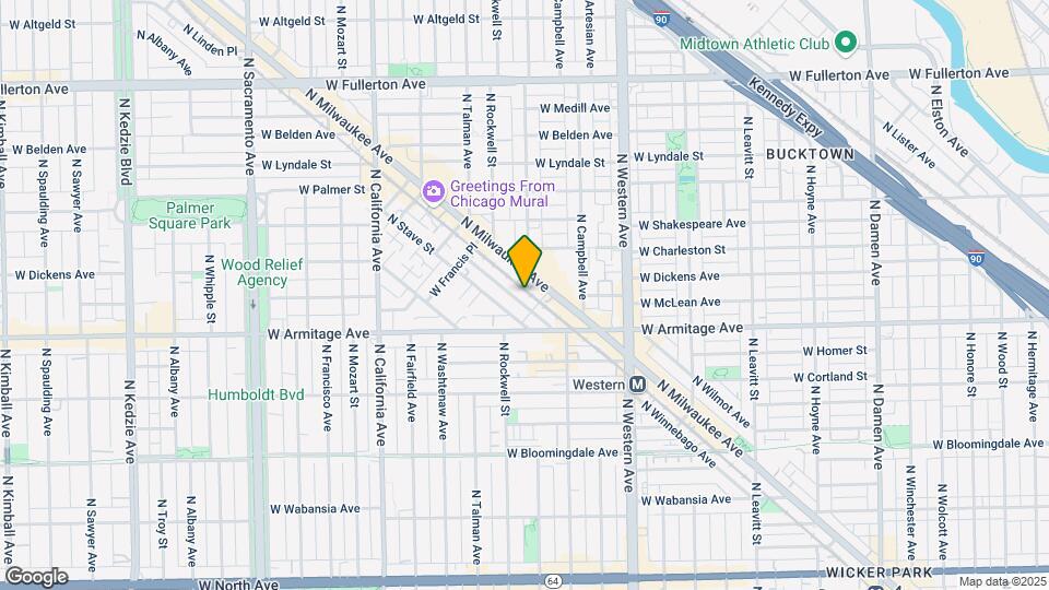 2049 N Bingham St, Unit 2F Mapa y Detalles de la Ubicación