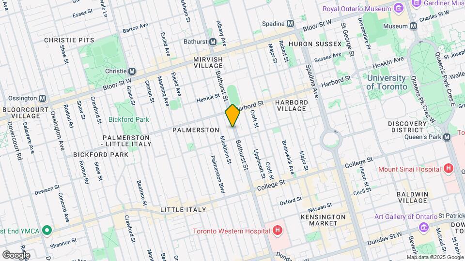 620 Bathurst St Map and Location Details