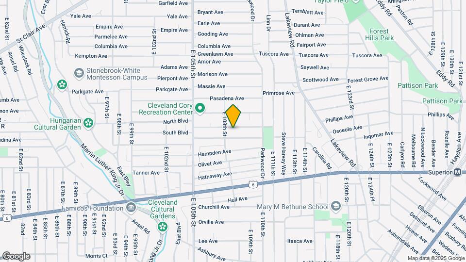10820 Grantwood Ave Map and Location Details
