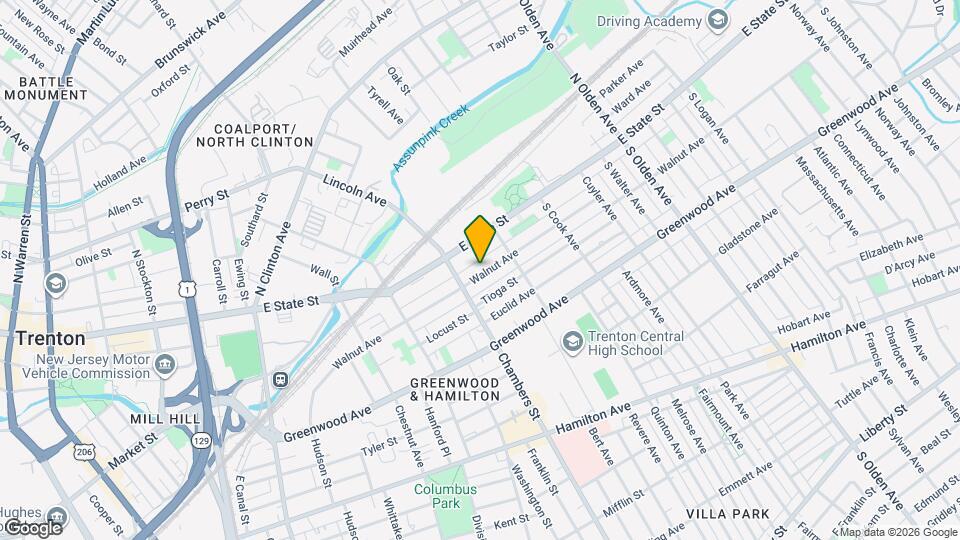 234 Walnut Ave Map and Location Details