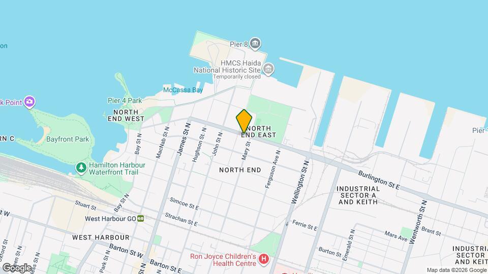 100 Burlington St E Map and Location Details