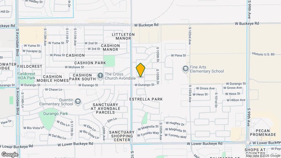 1829 S 106th Ln Map and Location Details
