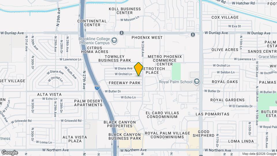 2308 W Freeway Ln, Unit 101 Mapa y Detalles de la Ubicación