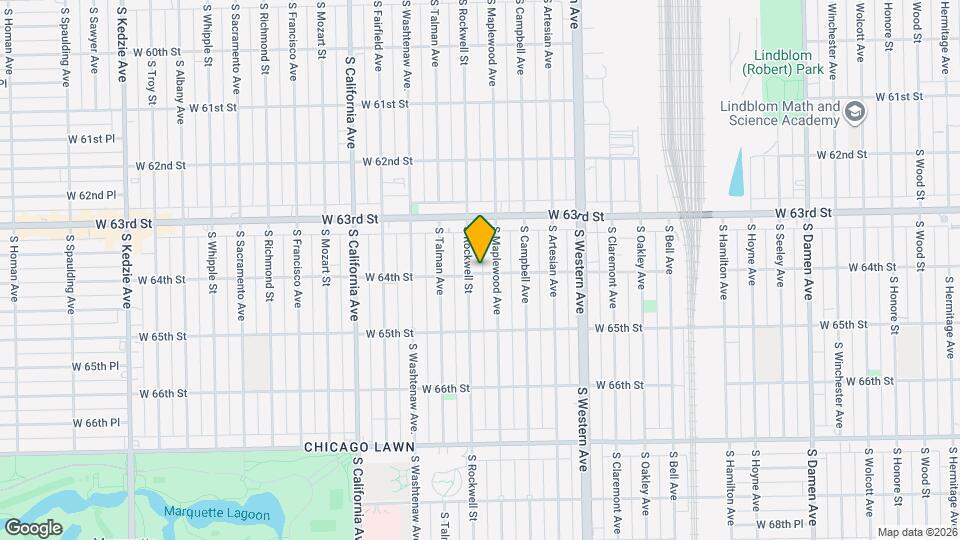 2542 W 64th St Map and Location Details