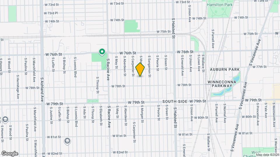 7728 S Morgan St Map and Location Details