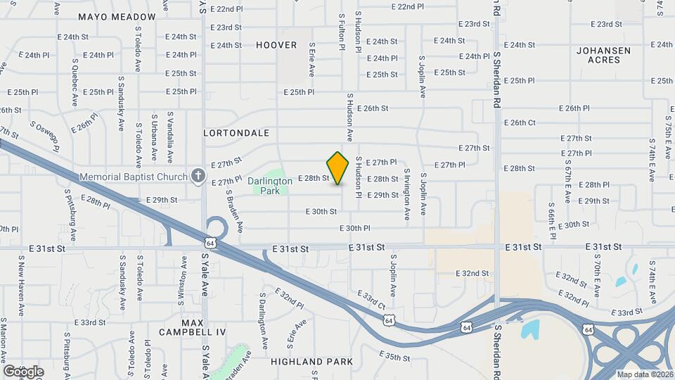 2820 S Hudson Ave Map and Location Details