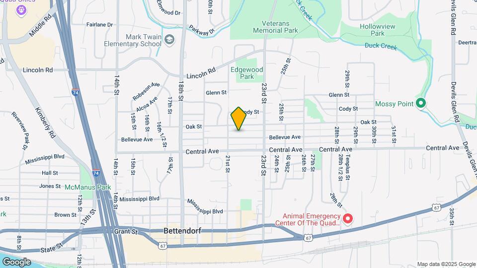 2128 Bellevue Ave Map and Location Details