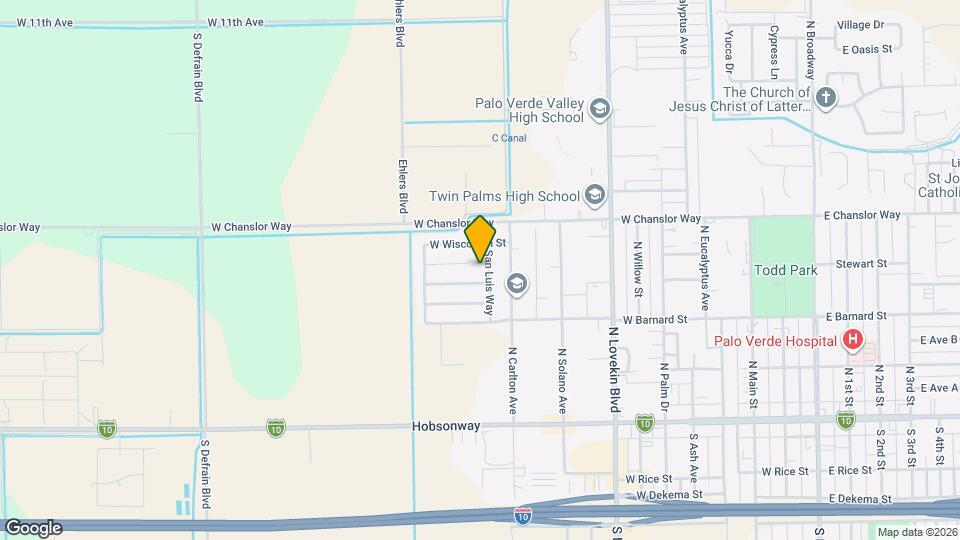 381 San Luis Way Map and Location Details