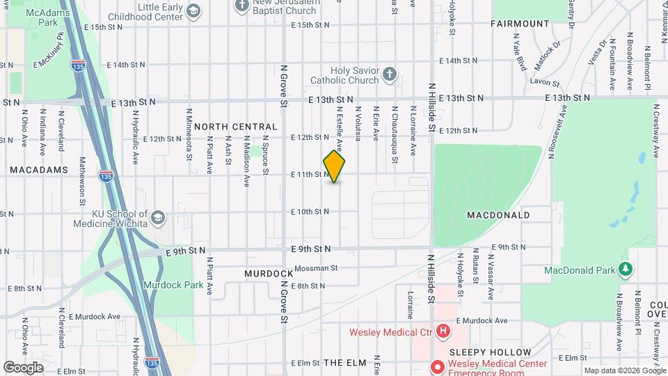 1137 N Estelle St Mapa y Detalles de la Ubicación