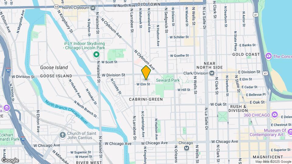502 W Elm St Map and Location Details