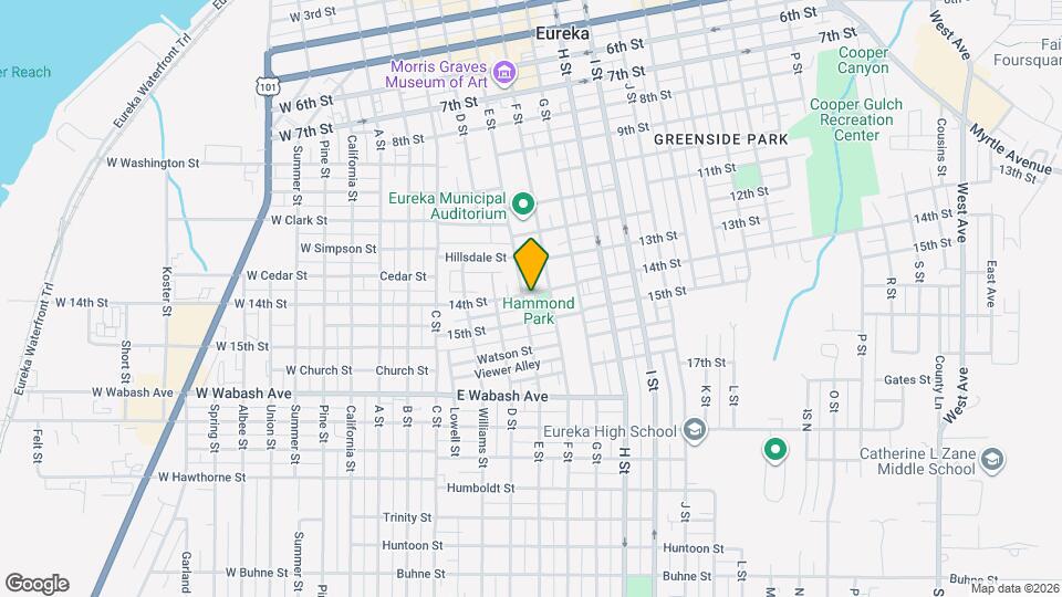 1403 E St Map and Location Details