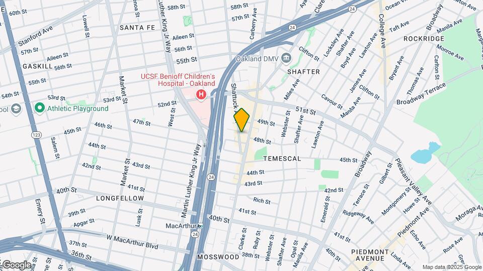 4722 Shattuck Ave Map and Location Details