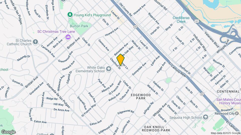 1573 Chestnut St Map and Location Details