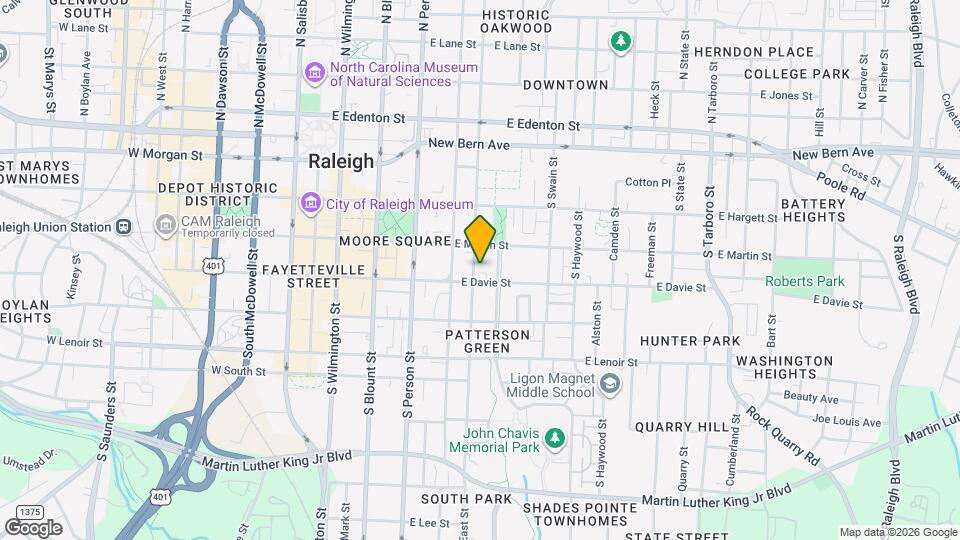 323 S East St Map and Location Details