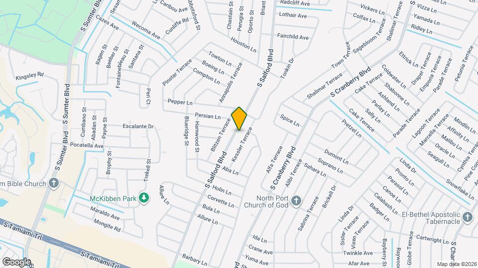 4264 S Salford Blvd Map and Location Details