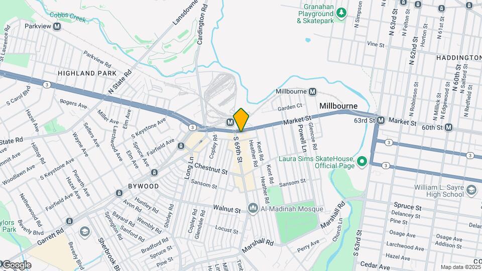 6840 West Chester Pike Map and Location Details