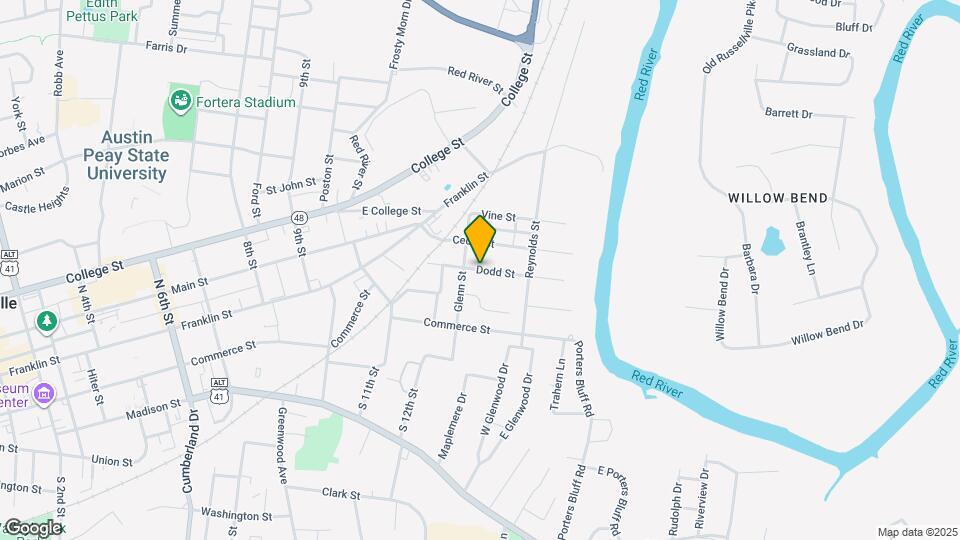 1217 Dodd St Map and Location Details