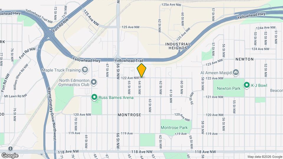 6319-6122 122 Ave NW Map and Location Details