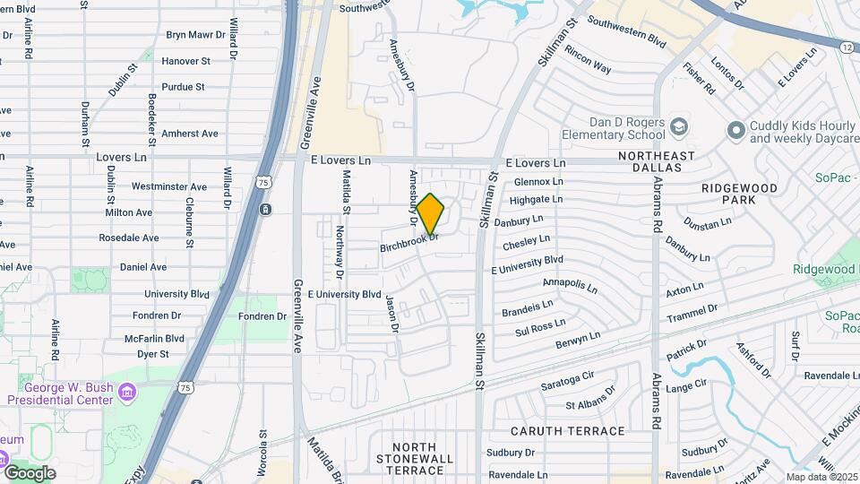 6026 Birchbrook Dr Mapa y Detalles de la Ubicación