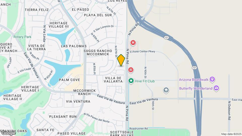 8725 E San Ardo Dr Map and Location Details