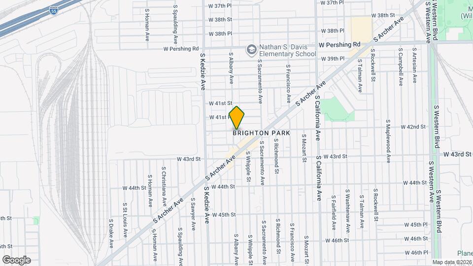 4201 S Albany Ave Map and Location Details