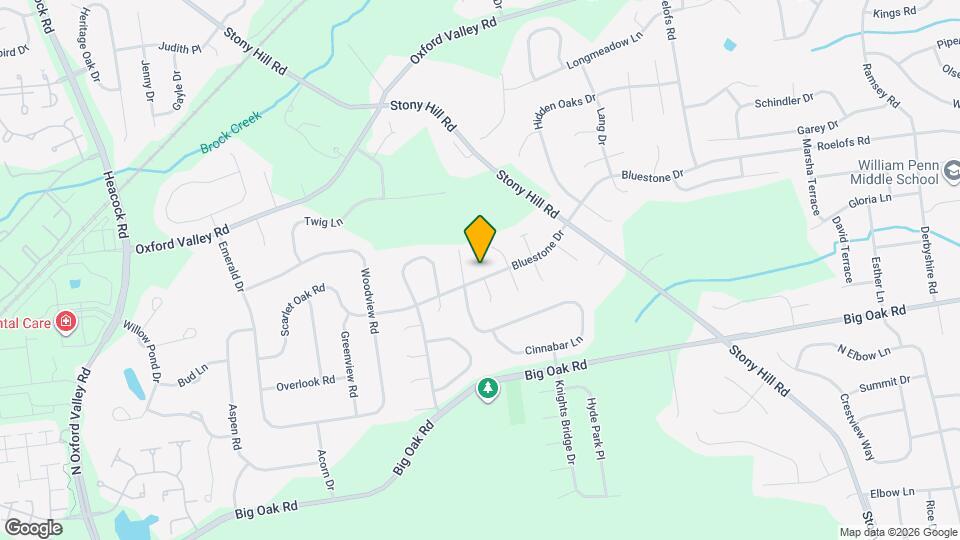 1280 Bluestone Dr Mapa y Detalles de la Ubicación