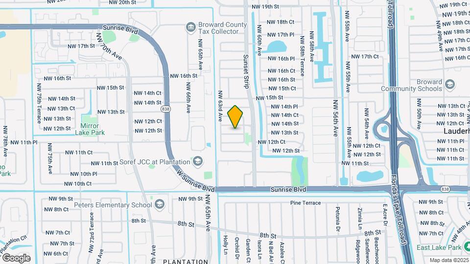 6231 NW 13th St Map and Location Details