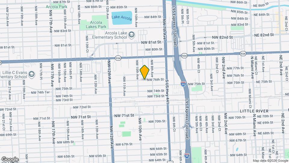 854 NW 76th St Map and Location Details