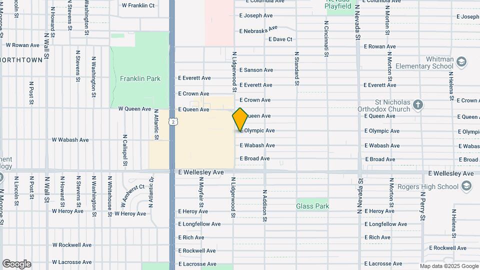 306 E Olympic Ave Map and Location Details
