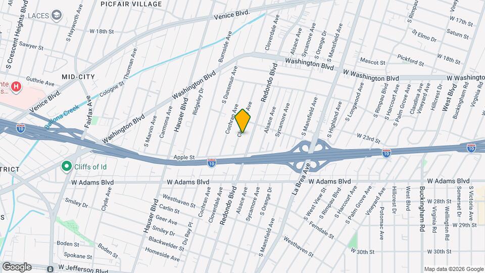 2338 Cloverdale Ave Map and Location Details