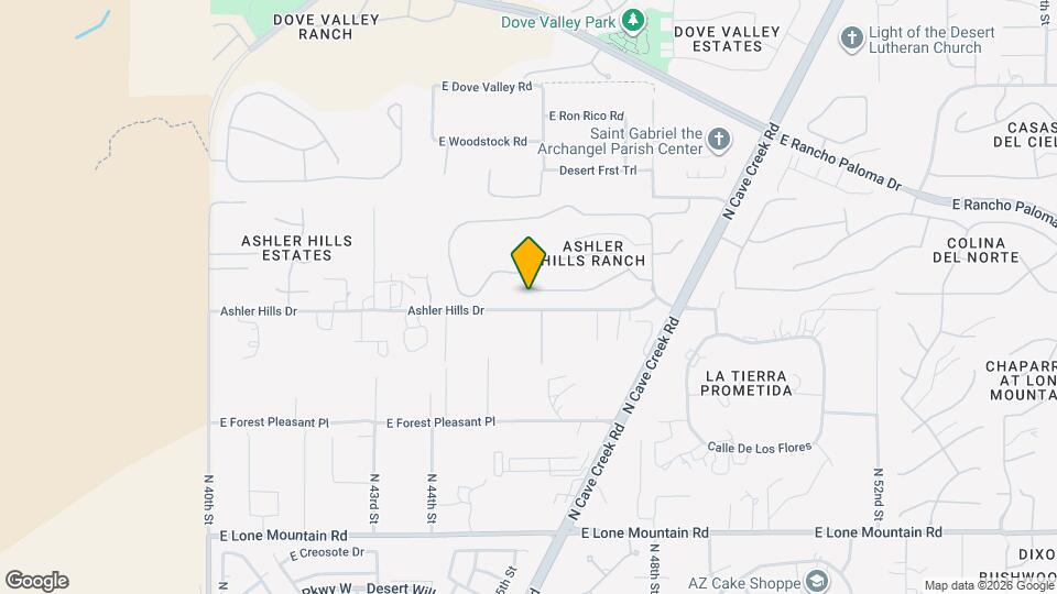 4537 E Thunder Hawk Rd Map and Location Details