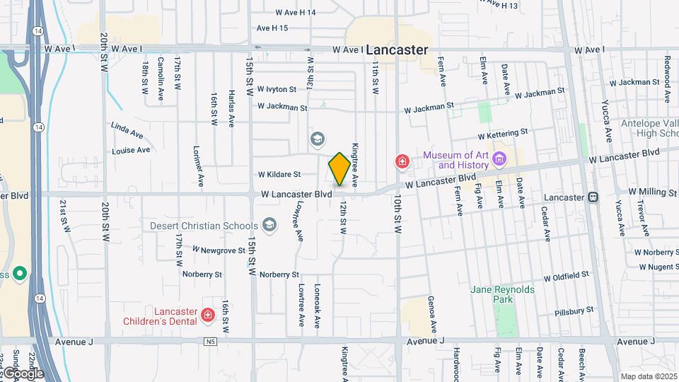 44808 12th St W Map and Location Details