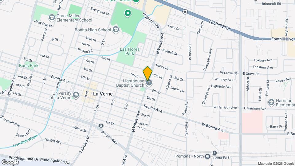 2641 N White Ave Map and Location Details