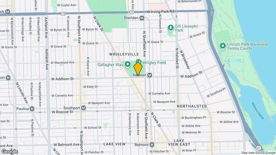 1029 W Addison St Map and Location Details