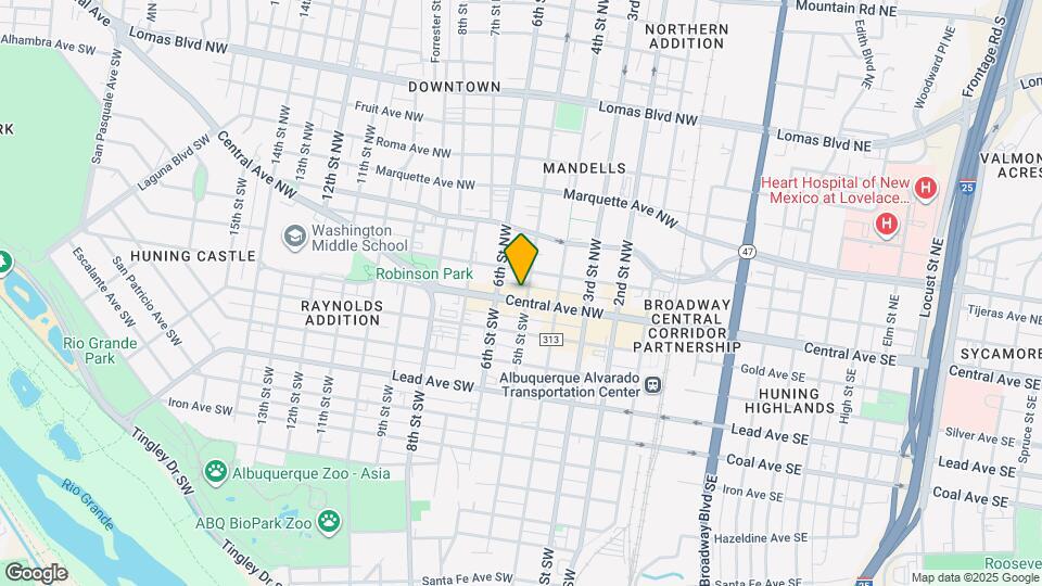 505 Central Lofts Map and Location Details