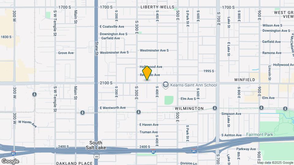 433 E 2100 S Map and Location Details