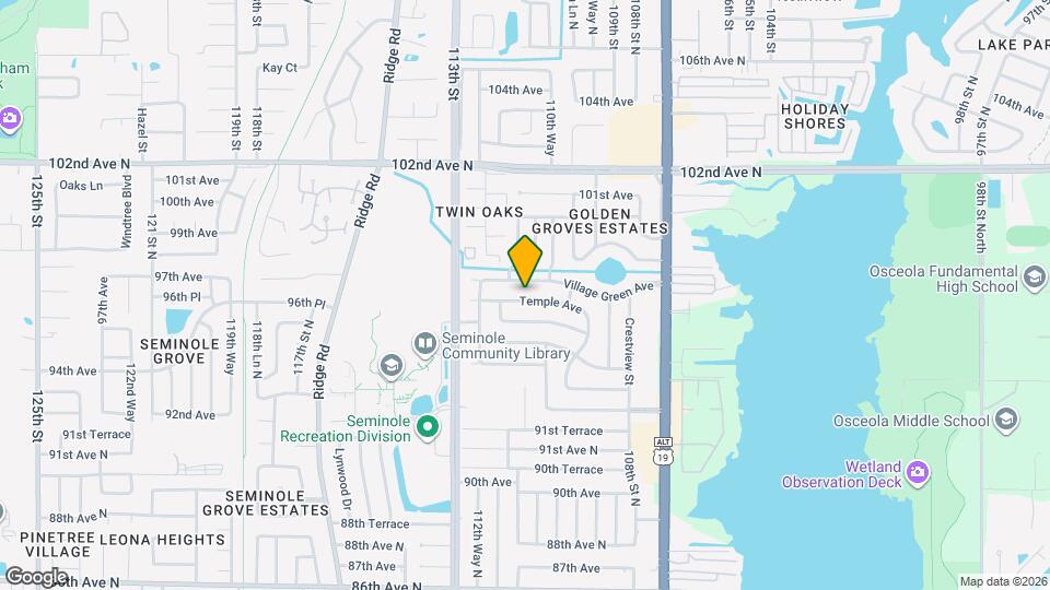 11119 Temple Ave Map and Location Details