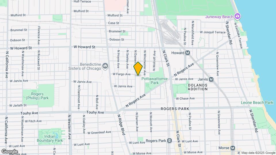 7369 N Damen Ave Map and Location Details