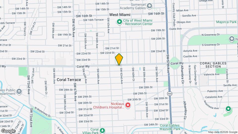6212 SW 24th St Map and Location Details