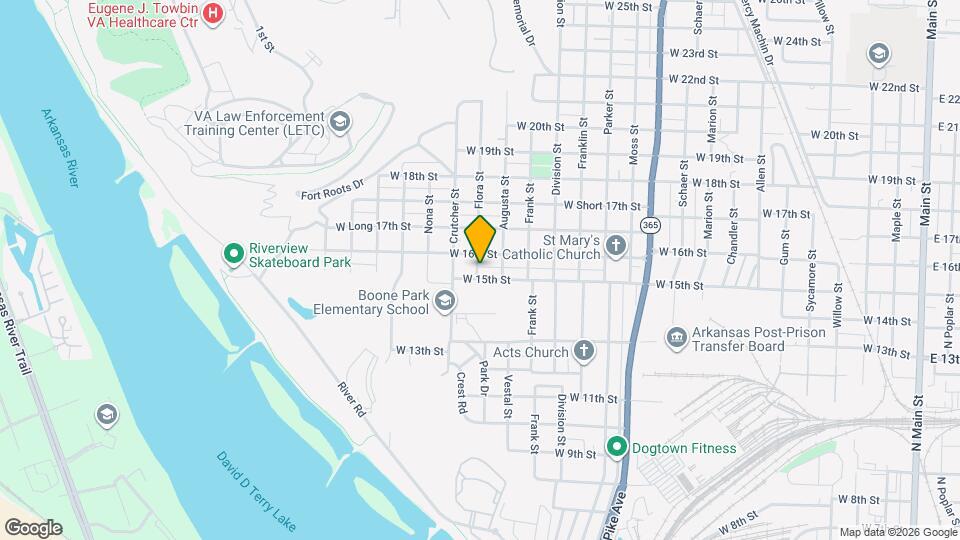 1512 Flora St Map and Location Details