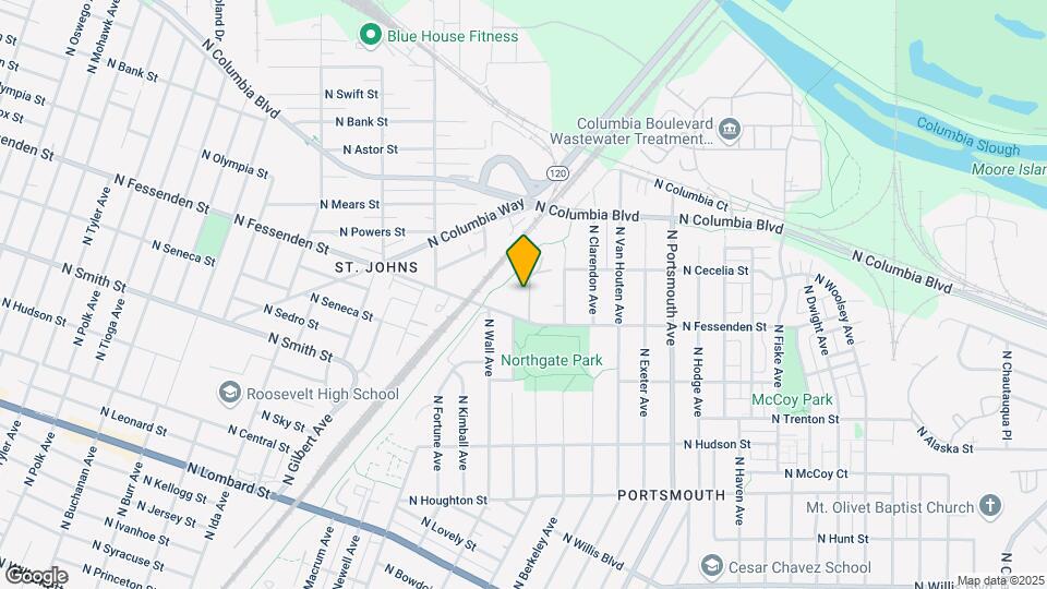 5973 N Fessenden St Map and Location Details
