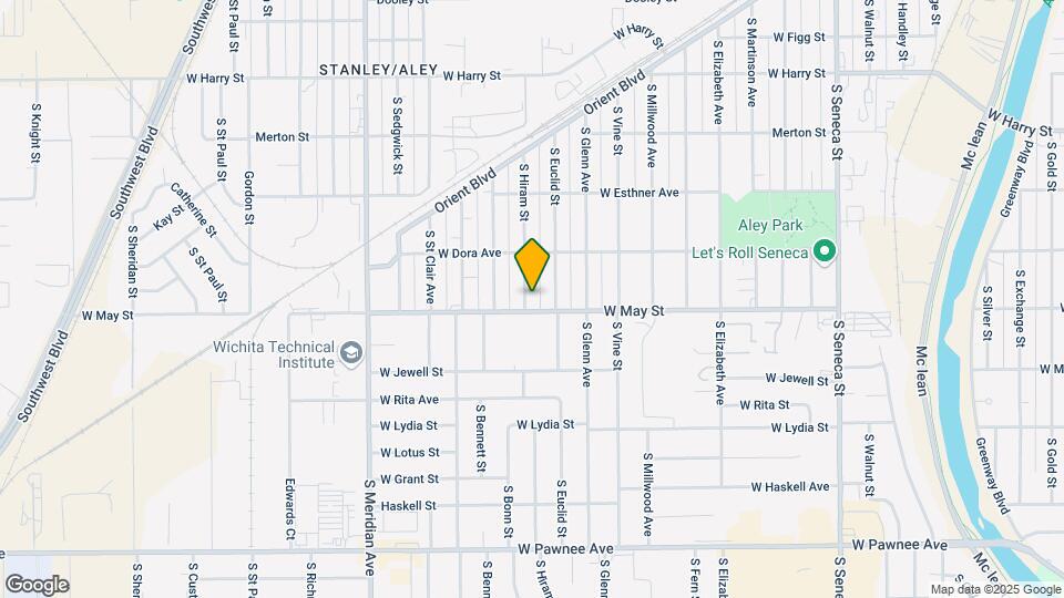 1952 S Hiram St Map and Location Details