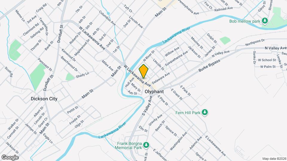 Mc Dade-Chichilla-Olyphant Apt Map and Location Details