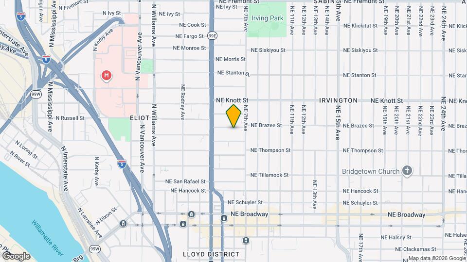 542 NE Brazee St Map and Location Details